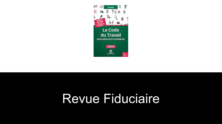 livres de Revue Fiduciaire