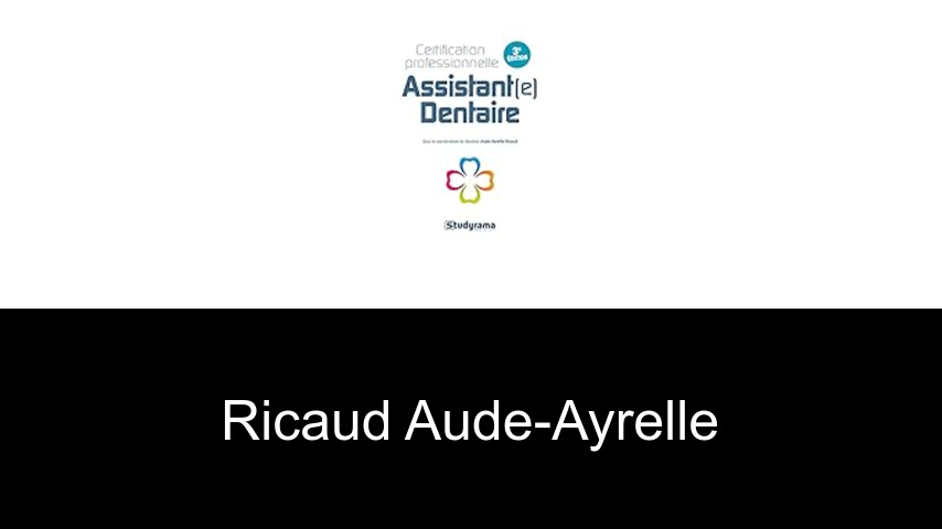 livres de RICAUD AUDE-AYRELLE