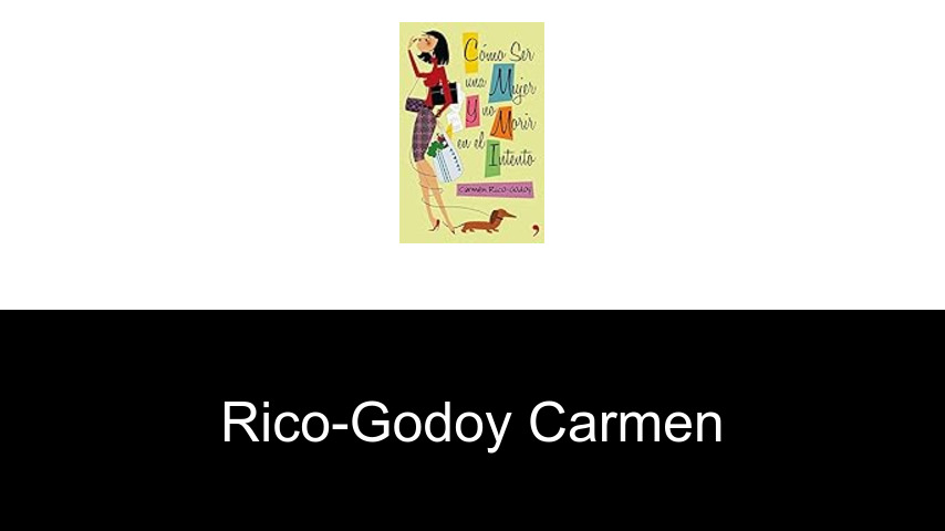 livres de Rico-Godoy Carmen
