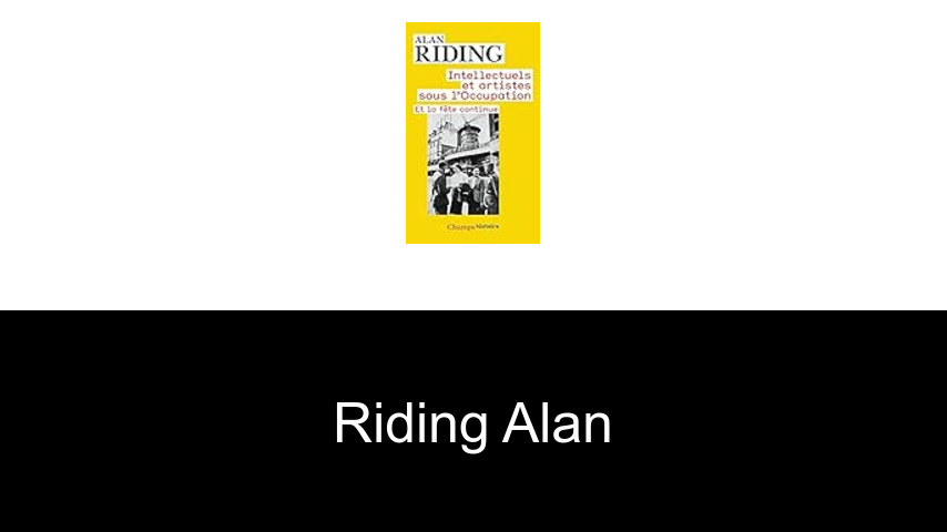 livres de Riding Alan