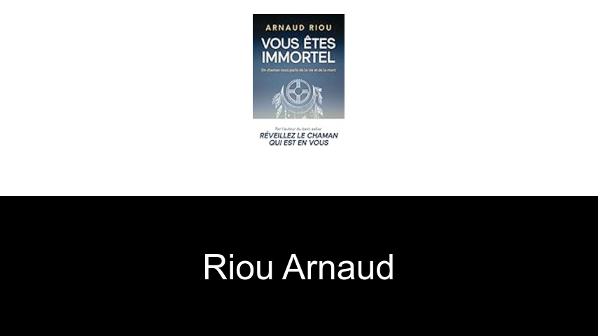 livres de Riou Arnaud