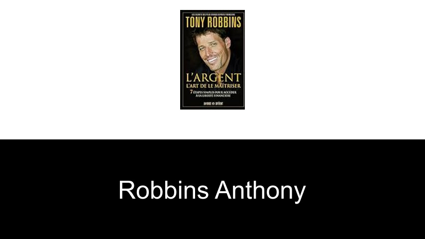 livres de Robbins Anthony