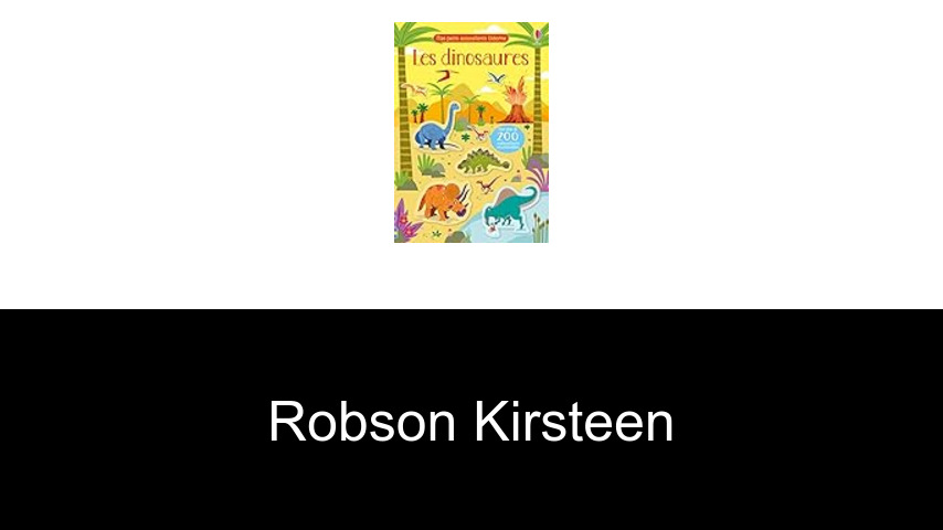 livres de Robson Kirsteen