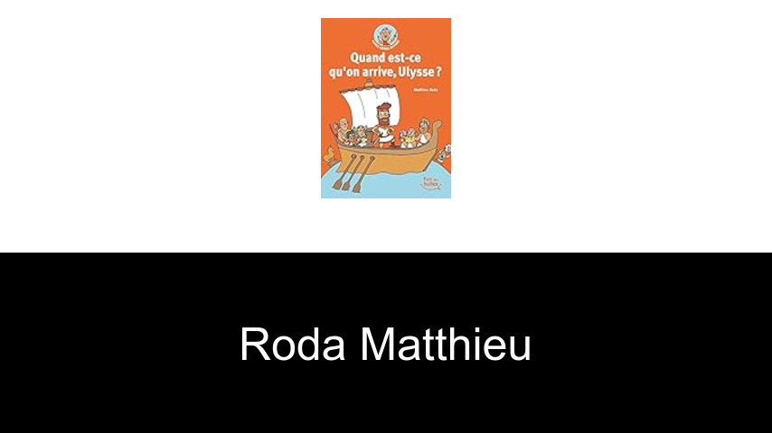 livres de Roda Matthieu