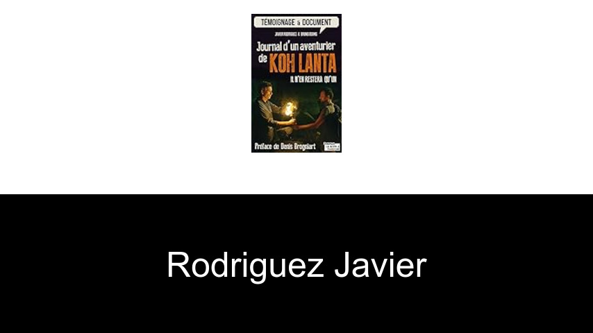 livres de Rodriguez Javier