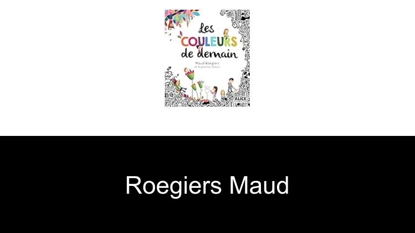 livres de Roegiers Maud