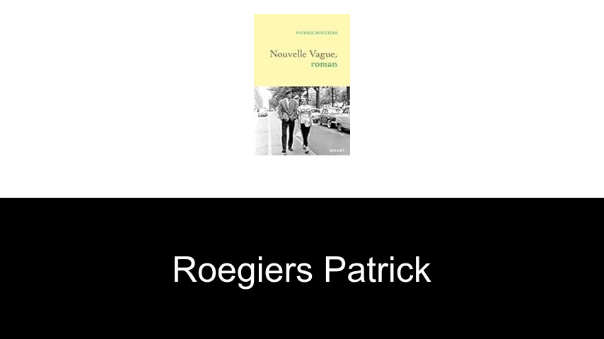 livres de Roegiers Patrick