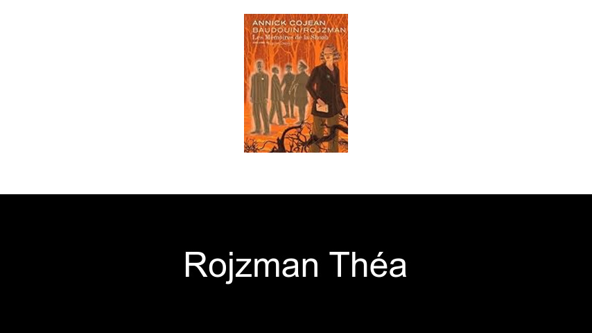 livres de Rojzman Théa