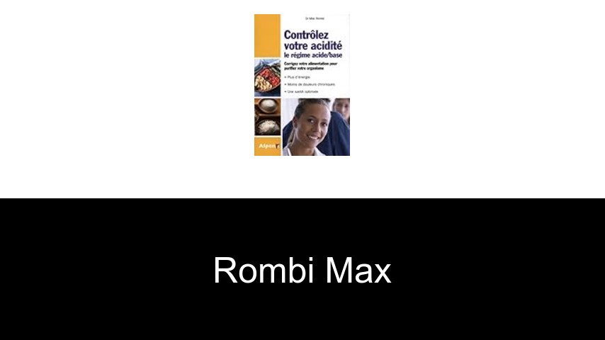 livres de ROMBI MAX