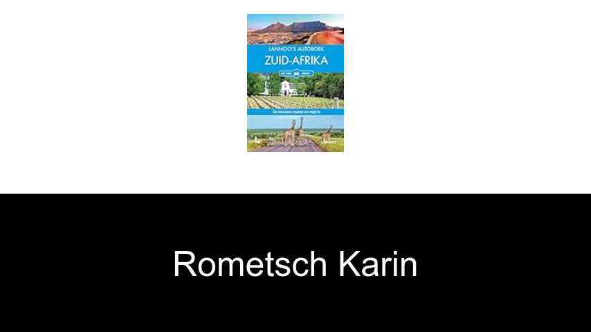 livres de Rometsch Karin