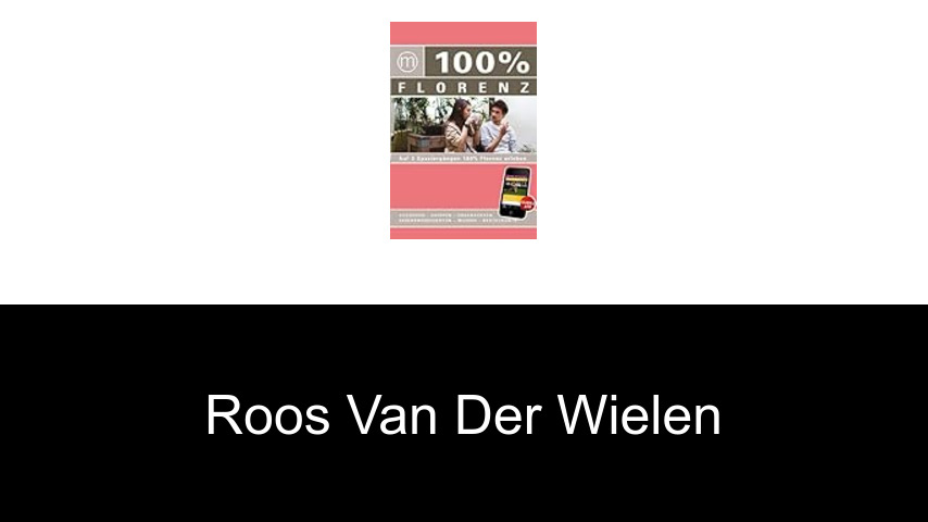 livres de Roos van der Wielen