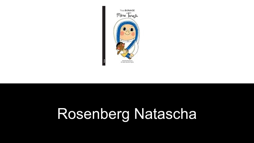 livres de Rosenberg Natascha