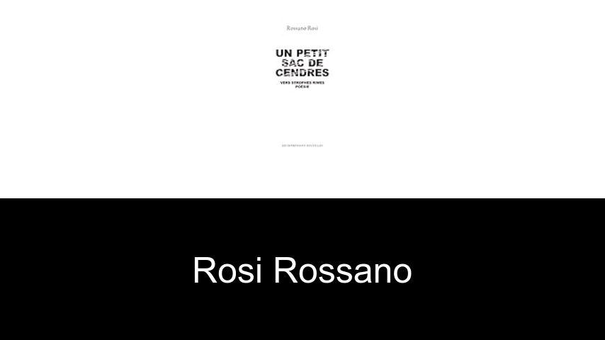 livres de Rosi Rossano