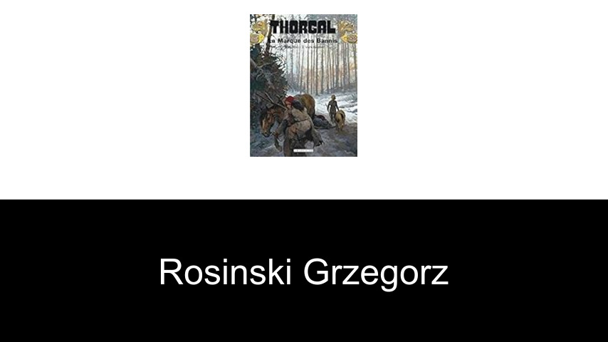 livres de Rosinski Grzegorz