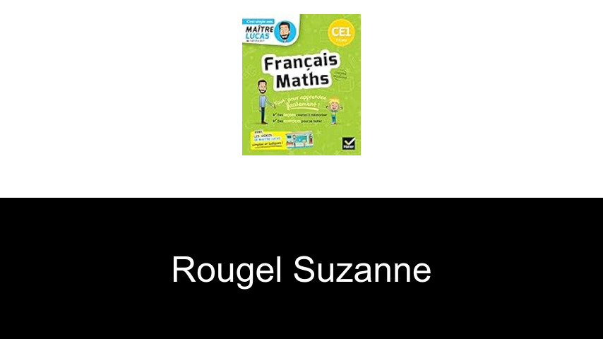 livres de Rougel Suzanne
