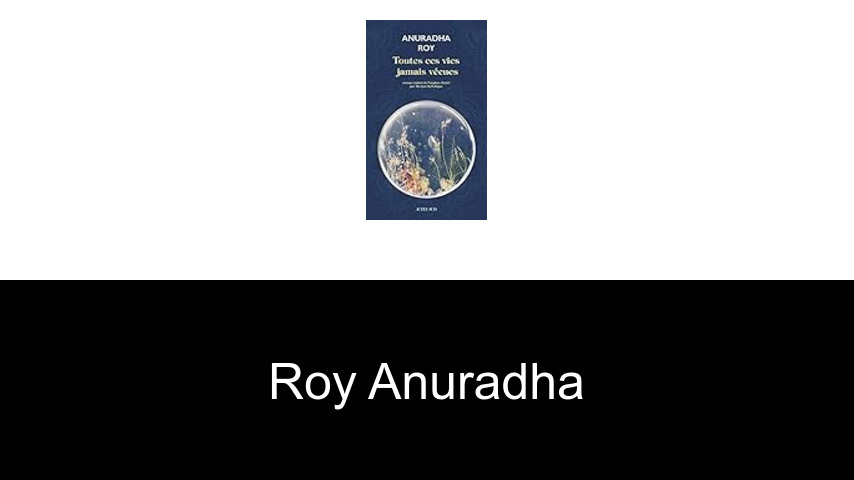 livres de Roy Anuradha