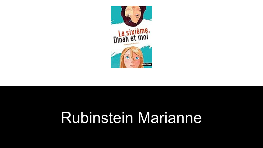 livres de Rubinstein Marianne