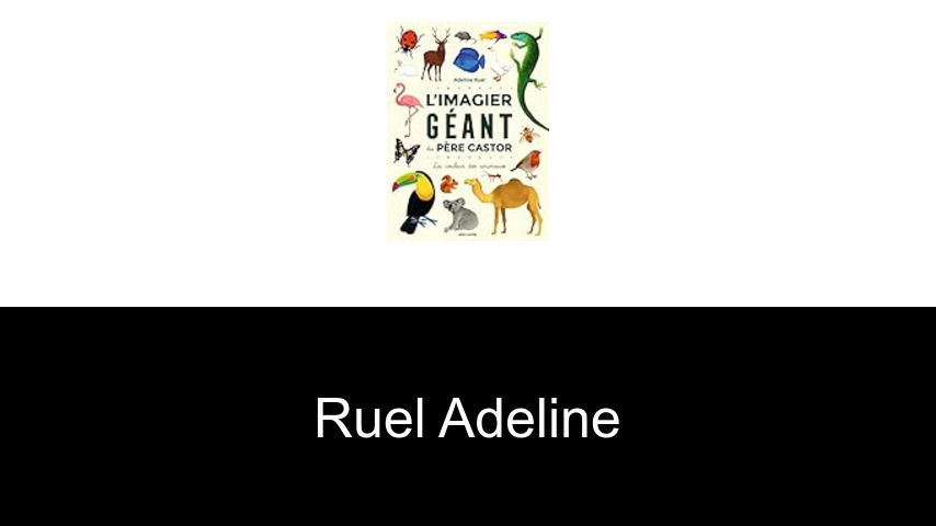 livres de Ruel Adeline