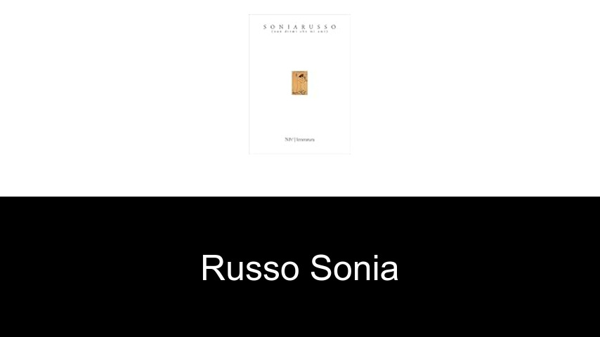 livres de Russo Sonia