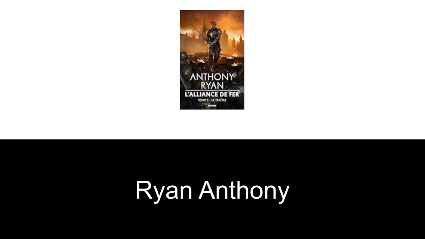 livres de Ryan Anthony