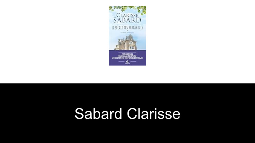 livres de Sabard Clarisse