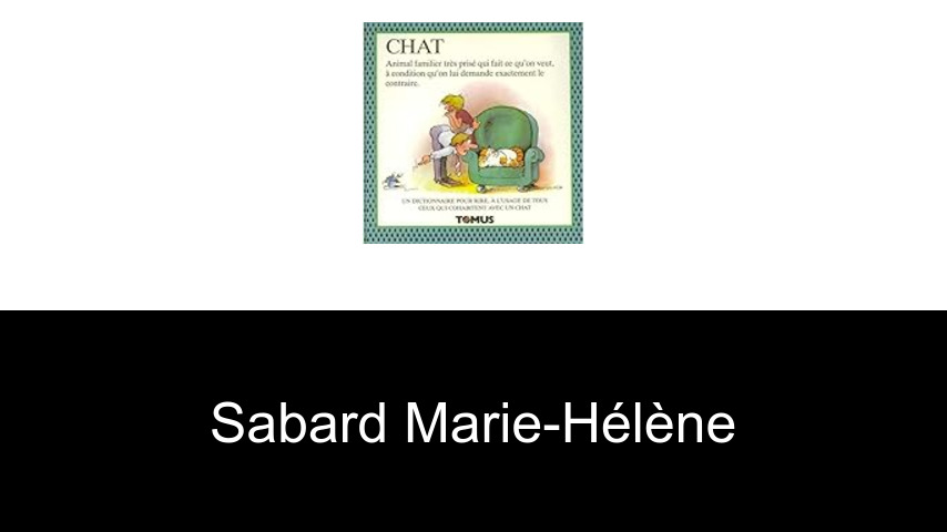 livres de Sabard Marie-Hélène