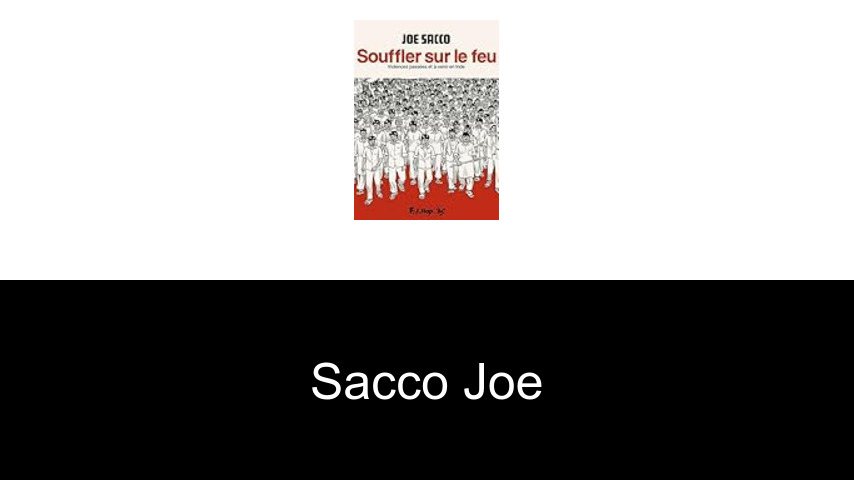 livres de Sacco Joe