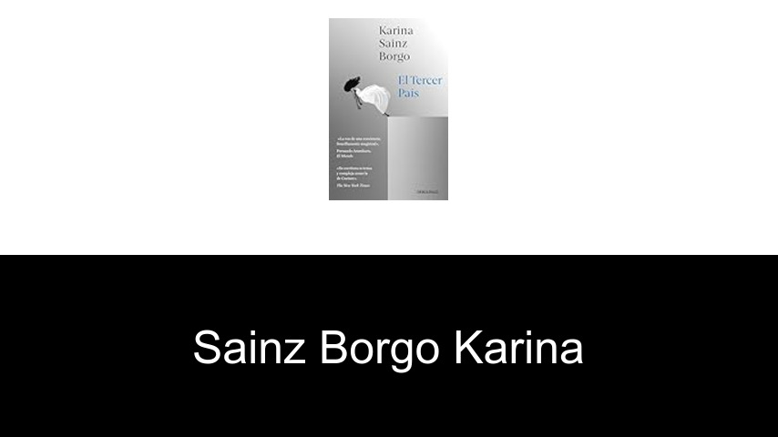 livres de Sainz Borgo Karina