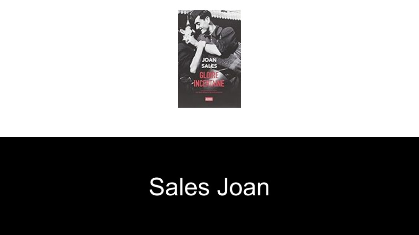 livres de Sales Joan