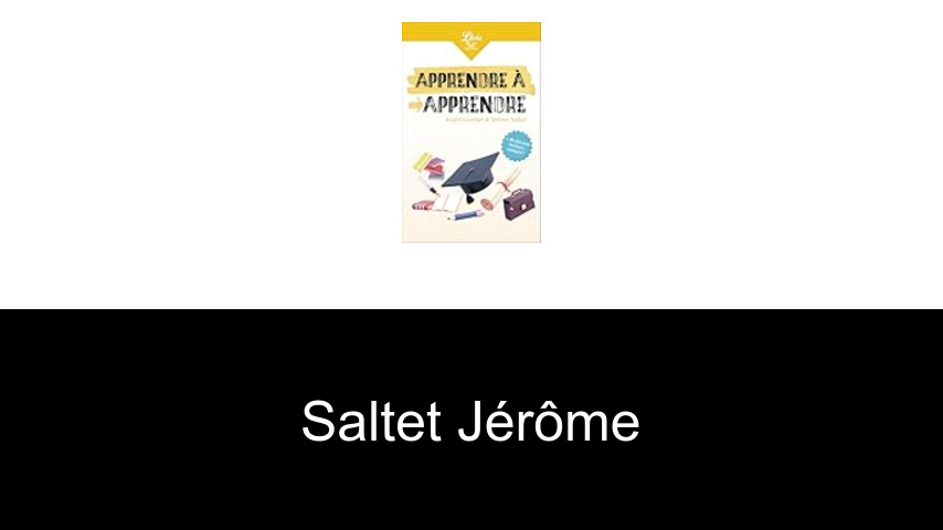 livres de Saltet Jérôme