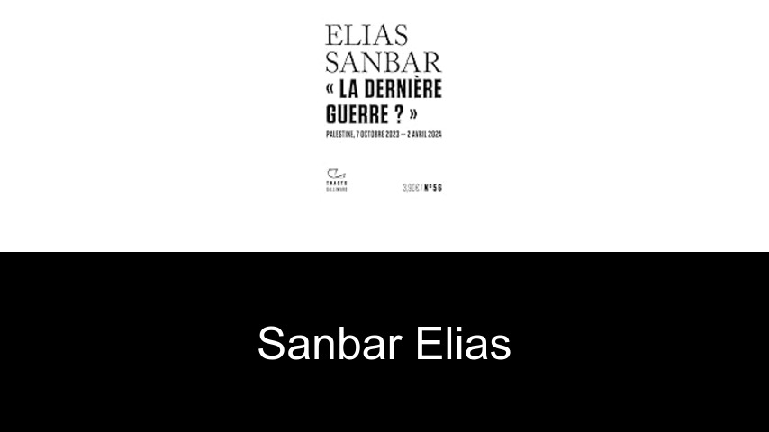 livres de Sanbar Elias
