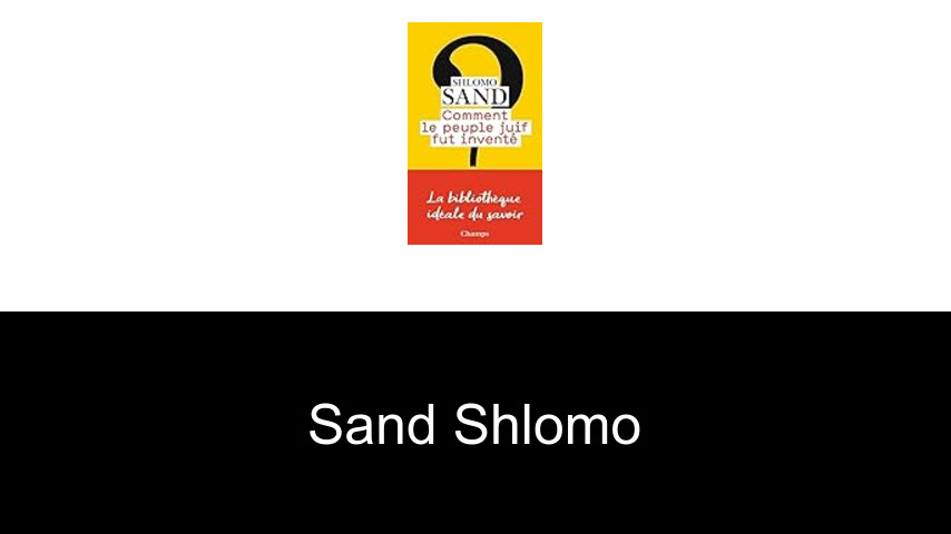livres de Sand Shlomo