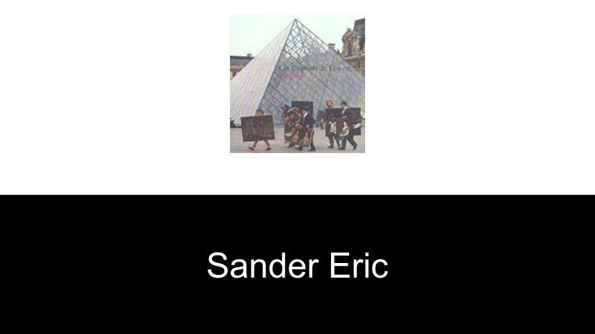 livres de Sander Eric