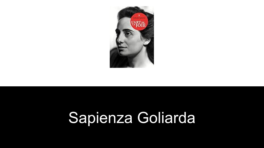 livres de Sapienza Goliarda