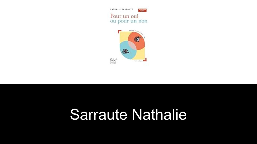livres de Sarraute Nathalie