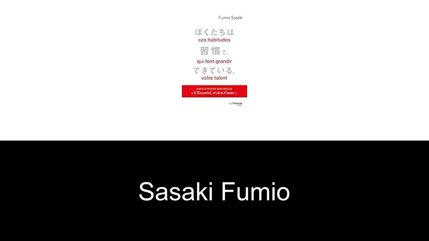 livres de Sasaki Fumio
