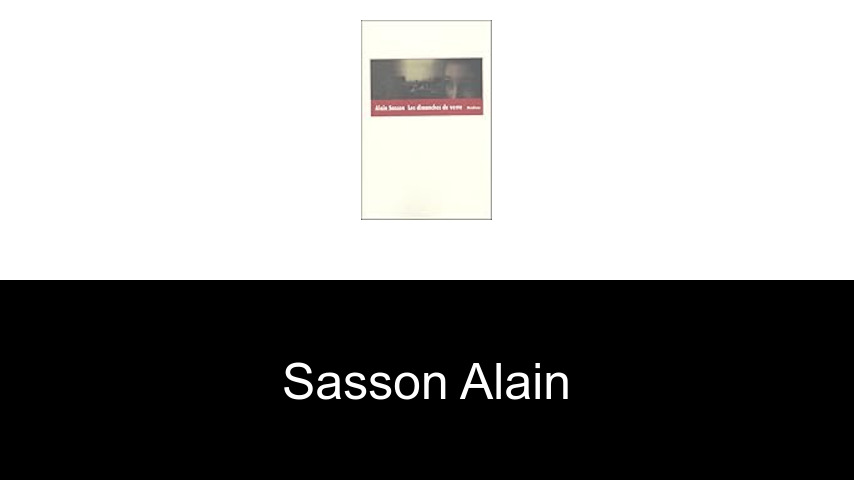 livres de Sasson Alain