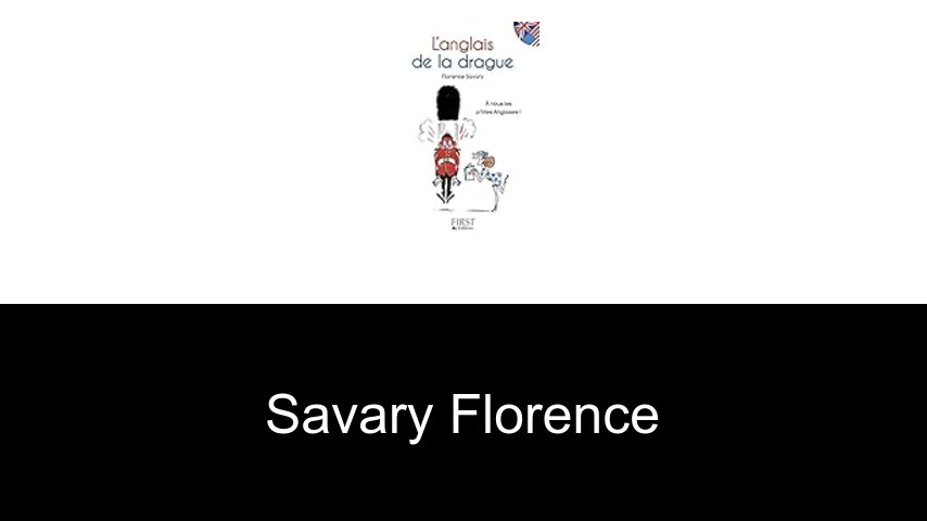 livres de Savary Florence