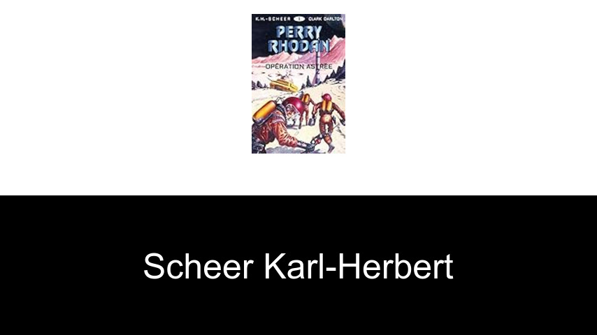 livres de Scheer Karl-Herbert