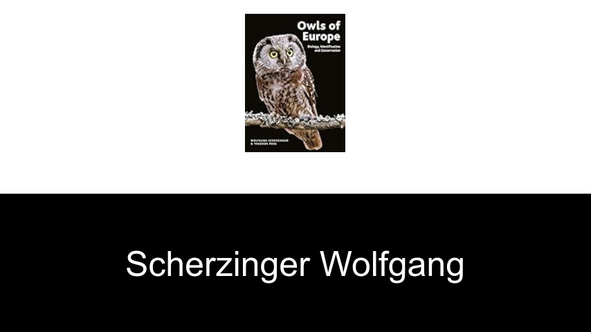 livres de Scherzinger Wolfgang