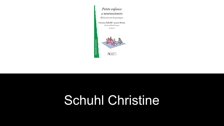 livres de Schuhl Christine