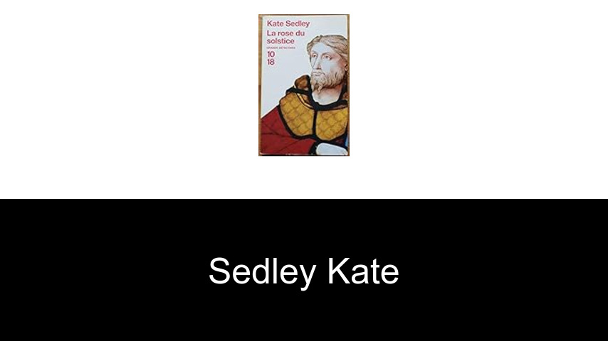 livres de Sedley Kate