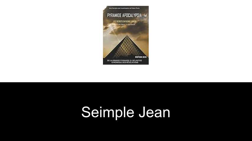 livres de Seimple Jean