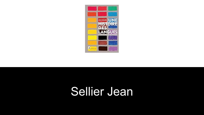 livres de Sellier Jean