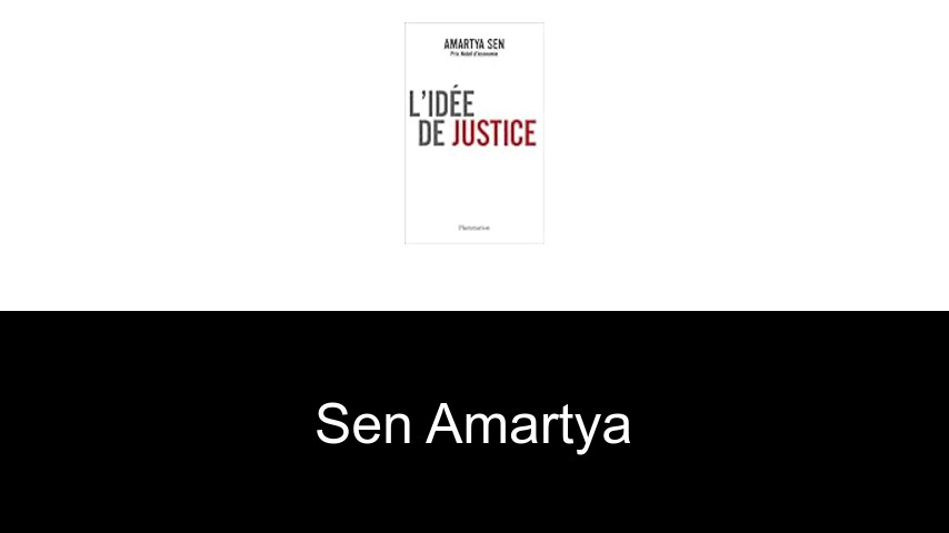 livres de Sen Amartya
