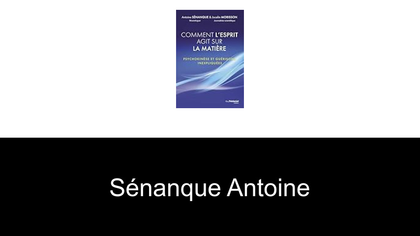 livres de Sénanque Antoine