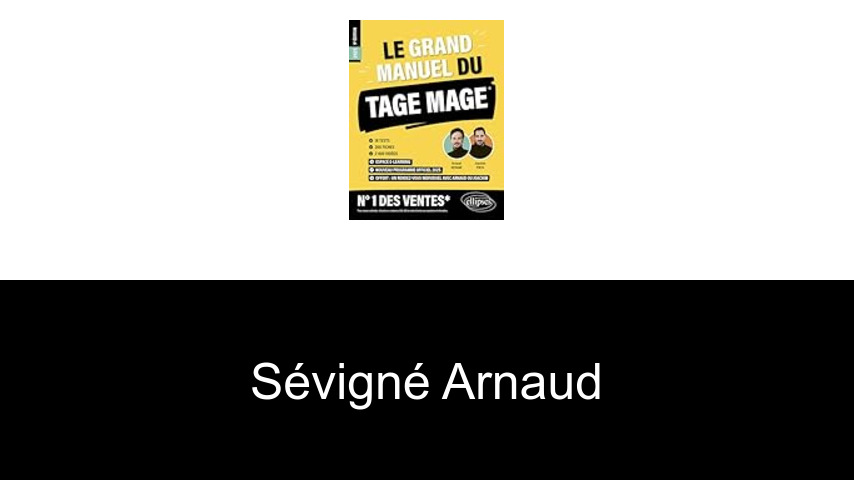 livres de Sévigné Arnaud