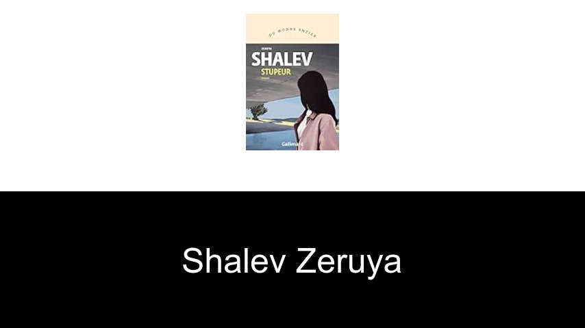 livres de Shalev Zeruya
