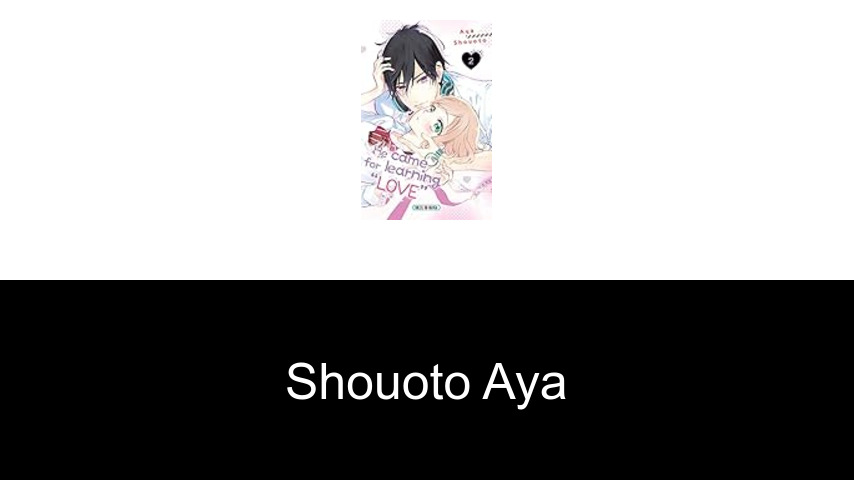 livres de Shouoto Aya