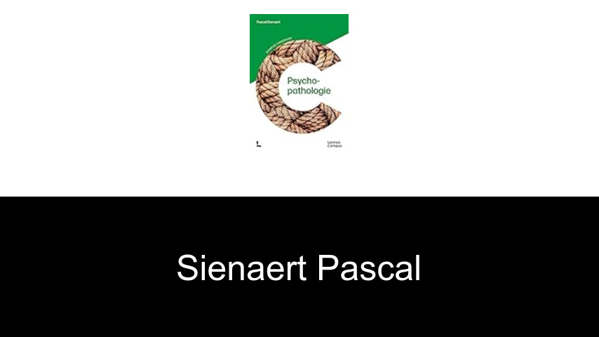 livres de Sienaert Pascal